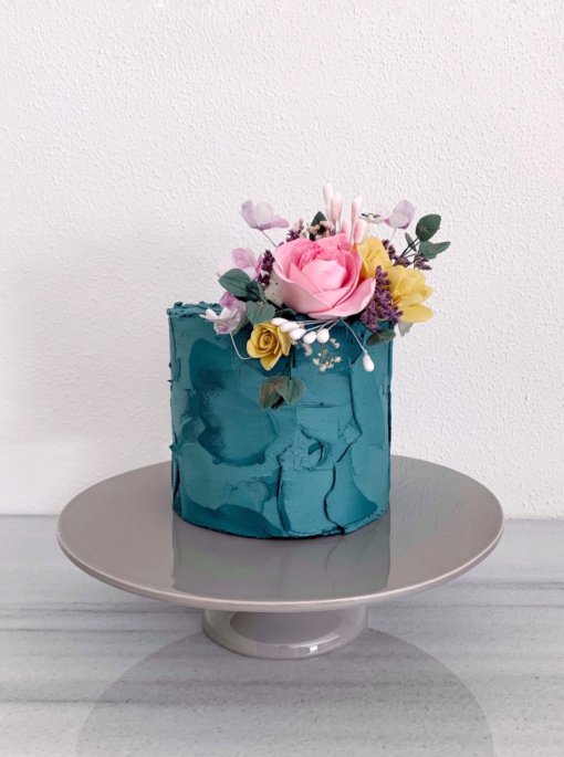 Blue Buttercream Cake